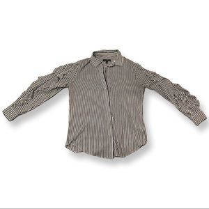 Banana Republic Black & White Striped Dillon Shirt